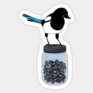 DIY Magpie Sticker